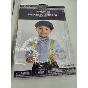 Boys Grandpa Little Old Man Costume Child Kids Cosplay Party 100 Days Of School